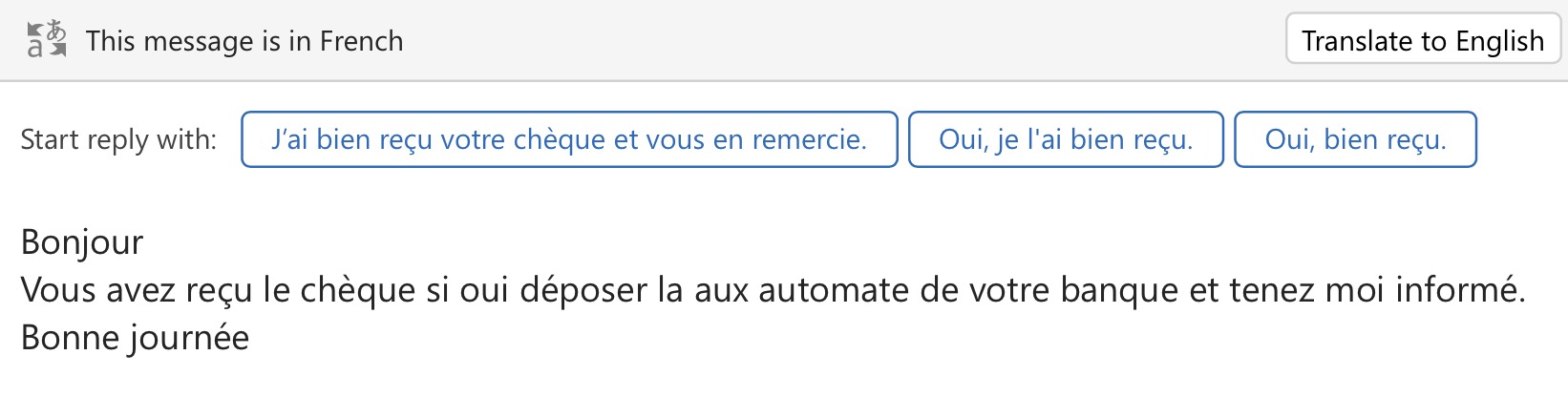 Un SMS envoyé par «Solange Chemla».